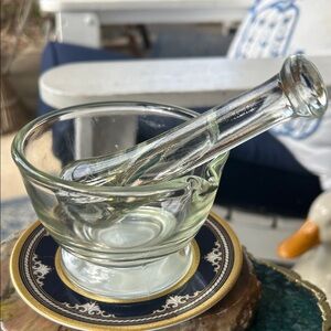 Glass Mortar and Pestle Set